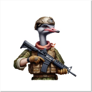 Tactical Ostrich Posters and Art